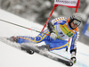 Markus Larsson of Sweden skiing in first run of second Men giant slalom race of Audi FIS alpine skiing World Cup in Kranjska Gora, Slovenia. Second giant slalom race of Men Audi FIS Alpine skiing World Cup 2009-10, was held on Saturday in Kranjska Gora, Slovenia, on 30th of January 2010.
