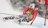 Fritz Dopfer of Germany skiing in first run of second Men giant slalom race of Audi FIS alpine skiing World Cup in Kranjska Gora, Slovenia. Second giant slalom race of Men Audi FIS Alpine skiing World Cup 2009-10, was held on Saturday in Kranjska Gora, Slovenia, on 30th of January 2010.
