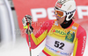 Fritz Dopfer of Germany reacts in finish of second run of second Men giant slalom race of Audi FIS alpine skiing World Cup in Kranjska Gora, Slovenia. Second giant slalom race of Men Audi FIS Alpine skiing World Cup 2009-10, was held on Saturday in Kranjska Gora, Slovenia, on 30th of January 2010.
