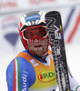 Fifth placed Davide Simoncelli of Italy reacts in finish of second run of second Men giant slalom race of Audi FIS alpine skiing World Cup in Kranjska Gora, Slovenia. Second giant slalom race of Men Audi FIS Alpine skiing World Cup 2009-10, was held on Saturday in Kranjska Gora, Slovenia, on 30th of January 2010.
