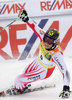Winner Marcel Hirscher of Austria reacts in finish of second run of second Men giant slalom race of Audi FIS alpine skiing World Cup in Kranjska Gora, Slovenia. Second giant slalom race of Men Audi FIS Alpine skiing World Cup 2009-10, was held on Saturday in Kranjska Gora, Slovenia, on 30th of January 2010.
