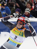 Second placed Kjetil Jansrud of Norway reacts in finish of second run of second Men giant slalom race of Audi FIS alpine skiing World Cup in Kranjska Gora, Slovenia. Second giant slalom race of Men Audi FIS Alpine skiing World Cup 2009-10, was held on Saturday in Kranjska Gora, Slovenia, on 30th of January 2010.
