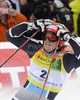 Second placed Kjetil Jansrud of Norway reacts in finish of second run of second Men giant slalom race of Audi FIS alpine skiing World Cup in Kranjska Gora, Slovenia. Second giant slalom race of Men Audi FIS Alpine skiing World Cup 2009-10, was held on Saturday in Kranjska Gora, Slovenia, on 30th of January 2010.
