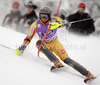 Fourth after first run Michael Janyk of Canada skiing in first run of Men slalom race of Audi FIS alpine skiing World Cup in Kranjska Gora, Slovenia. Slalom race of Men Audi FIS Alpine skiing World Cup 2009-10, was held on Sunday in Kranjska Gora, Slovenia, on 31st of January 2010.
