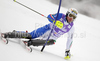 Leader after first run Giuliano Razzoli of Italy skiing in first run of Men slalom race of Audi FIS alpine skiing World Cup in Kranjska Gora, Slovenia. Slalom race of Men Audi FIS Alpine skiing World Cup 2009-10, was held on Sunday in Kranjska Gora, Slovenia, on 31st of January 2010.
