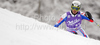 Steve Missillier of France skiing in first run of Men slalom race of Audi FIS alpine skiing World Cup in Kranjska Gora, Slovenia. Slalom race of Men Audi FIS Alpine skiing World Cup 2009-10, was held on Sunday in Kranjska Gora, Slovenia, on 31st of January 2010.
