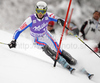 Steve Missillier of France skiing in first run of Men slalom race of Audi FIS alpine skiing World Cup in Kranjska Gora, Slovenia. Slalom race of Men Audi FIS Alpine skiing World Cup 2009-10, was held on Sunday in Kranjska Gora, Slovenia, on 31st of January 2010.

