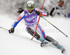 Steve Missillier of France skiing in first run of Men slalom race of Audi FIS alpine skiing World Cup in Kranjska Gora, Slovenia. Slalom race of Men Audi FIS Alpine skiing World Cup 2009-10, was held on Sunday in Kranjska Gora, Slovenia, on 31st of January 2010.
