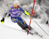 Ninth after first run Andre Myhrer of Sweden skiing in first run of Men slalom race of Audi FIS alpine skiing World Cup in Kranjska Gora, Slovenia. Slalom race of Men Audi FIS Alpine skiing World Cup 2009-10, was held on Sunday in Kranjska Gora, Slovenia, on 31st of January 2010.
