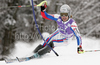 Julien Lizeroux of France skiing in first run of Men slalom race of Audi FIS alpine skiing World Cup in Kranjska Gora, Slovenia. Slalom race of Men Audi FIS Alpine skiing World Cup 2009-10, was held on Sunday in Kranjska Gora, Slovenia, on 31st of January 2010.
