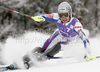 Julien Lizeroux of France skiing in first run of Men slalom race of Audi FIS alpine skiing World Cup in Kranjska Gora, Slovenia. Slalom race of Men Audi FIS Alpine skiing World Cup 2009-10, was held on Sunday in Kranjska Gora, Slovenia, on 31st of January 2010.
