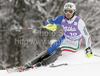 Giuliano Razzoli of Italy skiing in first run of Men slalom race of Audi FIS alpine skiing World Cup in Kranjska Gora, Slovenia. Slalom race of Men Audi FIS Alpine skiing World Cup 2009-10, was held on Sunday in Kranjska Gora, Slovenia, on 31st of January 2010.

