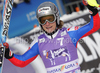 Third placed Julien Lizeroux of France reacts in finish of second run of Men slalom race of Audi FIS alpine skiing World Cup in Kranjska Gora, Slovenia. Slalom race of Men Audi FIS Alpine skiing World Cup 2009-10, was held on Sunday in Kranjska Gora, Slovenia, on 31st of January 2010.
