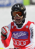 Winner Reinfried Herbst of Austria reacts in finish of second run of Men slalom race of Audi FIS alpine skiing World Cup in Kranjska Gora, Slovenia. Slalom race of Men Audi FIS Alpine skiing World Cup 2009-10, was held on Sunday in Kranjska Gora, Slovenia, on 31st of January 2010.
