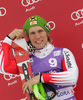 Second placed Marcel Hirscher of Austria celebrates his medal won in Men slalom race of Audi FIS alpine skiing World Cup in Kranjska Gora, Slovenia. Slalom race of Men Audi FIS Alpine skiing World Cup 2009-10, was held on Sunday in Kranjska Gora, Slovenia, on 31st of January 2010.

