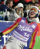 Fourth placed Felix Neureuther of Germany reacts in finish of second run of Men slalom race of Audi FIS alpine skiing World Cup in Kranjska Gora, Slovenia. Slalom race of Men Audi FIS Alpine skiing World Cup 2009-10, was held on Sunday in Kranjska Gora, Slovenia, on 31st of January 2010.
