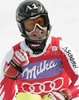 Winner Reinfried Herbst of Austria reacts in finish of second run of Men slalom race of Audi FIS alpine skiing World Cup in Kranjska Gora, Slovenia. Slalom race of Men Audi FIS Alpine skiing World Cup 2009-10, was held on Sunday in Kranjska Gora, Slovenia, on 31st of January 2010.
