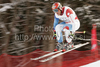 Didier Cuche of Switzerland skiing in training of Men downhill race of Audi FIS alpine skiing World Cup in Garmisch-Partenkirchen, Germany. Training for downhill race of Men Audi FIS Alpine skiing World Cup 2009-10, was held on Tuesday in Garmisch-Partenkirchen, Germany, on 9th of March 2010.
