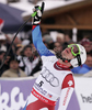 Third placed Patrick Kueng of Switzerland reacts in finish of Men downhill race of Audi FIS alpine skiing World Cup in Garmisch-Partenkirchen, Germany. Training for downhill race of Men Audi FIS Alpine skiing World Cup 2009-10, was held on Tuesday in Garmisch-Partenkirchen, Germany, on 9th of March 2010.
