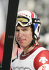 Winner Carlo Janka of Switzerland reacts in finish of Men downhill race of Audi FIS alpine skiing World Cup in Garmisch-Partenkirchen, Germany. Training for downhill race of Men Audi FIS Alpine skiing World Cup 2009-10, was held on Tuesday in Garmisch-Partenkirchen, Germany, on 9th of March 2010.
