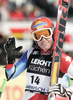 Nadia Styger of Switzerland reacts in finish of Women downhill race of Audi FIS alpine skiing World Cup in Garmisch-Partenkirchen, Germany. Training for downhill race of Men Audi FIS Alpine skiing World Cup 2009-10, was held on Tuesday in Garmisch-Partenkirchen, Germany, on 9th of March 2010.

