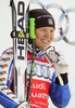 Third placed Anja Paerson of Sweden celebrates overall Downhill World cup victory after last Women downhill race of Audi FIS alpine skiing World Cup, which was held on Kandahar downhill course in Garmisch-Partenkirchen, Germany. Last downhill race of Women Audi FIS Alpine skiing World Cup 2009-10, was held on Wednesday, 10th of March 2010 in Garmisch-Partenkirchen, Germany.
