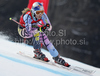 Second placed Lindsey Vonn of USA skiing in last Women downhill race of Audi FIS alpine skiing World Cup, which was held on Kandahar downhill course in Garmisch-Partenkirchen, Germany. Last downhill race of Women Audi FIS Alpine skiing World Cup 2009-10, was held on Wednesday, 10th of March 2010 in Garmisch-Partenkirchen, Germany.
