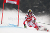 Kathrin Zettel of Austria skiing in first run of last Women Giant slalom race of Audi FIS alpine skiing World Cup, which was held on Kandahar course in Garmisch-Partenkirchen, Germany. Last Giant slalom race of Women Audi FIS Alpine skiing World Cup 2009-10, was held on Thursday, 11th of March 2010 in Garmisch-Partenkirchen, Germany.
