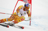 Winner Erik Guay of Canada skiing in last Men Super-G race of Audi FIS alpine skiing World Cup, which was held on Kandahar course in Garmisch-Partenkirchen, Germany. Last Super-G race of Men Audi FIS Alpine skiing World Cup 2009-10, was held on Thursday, 11th of March 2010 in Garmisch-Partenkirchen, Germany.
