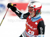 Mona Loeseth of Norway reacts in finish of second run of last Women Giant slalom race of Audi FIS alpine skiing World Cup, which was held on Kandahar course in Garmisch-Partenkirchen, Germany. Last Giant slalom race of Women Audi FIS Alpine skiing World Cup 2009-10, was held on Thursday, 11th of March 2010 in Garmisch-Partenkirchen, Germany.
