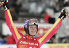 Third placed Maria Riesch of Germany reacts in finish of second run of last Women Giant slalom race of Audi FIS alpine skiing World Cup, which was held on Kandahar course in Garmisch-Partenkirchen, Germany. Last Giant slalom race of Women Audi FIS Alpine skiing World Cup 2009-10, was held on Thursday, 11th of March 2010 in Garmisch-Partenkirchen, Germany.

