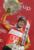 Winner Erik Guay of Canada celebrates his medal won in last Men Super-G race of Audi FIS alpine skiing World Cup, which was held on Kandahar course in Garmisch-Partenkirchen, Germany. Last Super-G race of Men Audi FIS Alpine skiing World Cup 2009-10, was held on Thursday, 11th of March 2010 in Garmisch-Partenkirchen, Germany.

