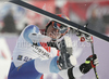 Didier Cuche of Switzerland reacts in finish of first run of last Men Giant slalom race of Audi FIS alpine skiing World Cup, which was held on Kandahar course in Garmisch-Partenkirchen, Germany. Last Giant slalom race of Men Audi FIS Alpine skiing World Cup 2009-10, was held on Friday, 12th of March 2010 in Garmisch-Partenkirchen, Germany.
