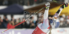 Lindsey Vonn of USA reacts in finish of last Women super-g race of Audi FIS alpine skiing World Cup, which was held on Kandahar course in Garmisch-Partenkirchen, Germany. Last Super-g race of Women Audi FIS Alpine skiing World Cup 2009-10, was held on Friday, 12th of March 2010 in Garmisch-Partenkirchen, Germany.
