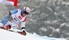 Daniel Albrecht of Switzerland skiing as forerunner in first run of last Men Giant slalom race of Audi FIS alpine skiing World Cup, which was held on Kandahar course in Garmisch-Partenkirchen, Germany. Last Giant slalom race of Men Audi FIS Alpine skiing World Cup 2009-10, was held on Friday, 12th of March 2010 in Garmisch-Partenkirchen, Germany.
