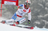 Winner Carlo Janka of Switzerland skiing in first run of last Men Giant slalom race of Audi FIS alpine skiing World Cup, which was held on Kandahar course in Garmisch-Partenkirchen, Germany. Last Giant slalom race of Men Audi FIS Alpine skiing World Cup 2009-10, was held on Friday, 12th of March 2010 in Garmisch-Partenkirchen, Germany.

