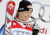Third placed Nadia Styger of Switzerland celebrates overall Super-G World cup medal after last Women Super-G race of Audi FIS alpine skiing World Cup, which was held on Kandahar course in Garmisch-Partenkirchen, Germany. Last super-g race of Women Audi FIS Alpine skiing World Cup 2009-10, was held on Friday, 12th of March 2010 in Garmisch-Partenkirchen, Germany.
