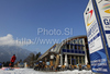 People enjoying sun on bottom station of Kandahar gondola after last Women Super-G race of Audi FIS alpine skiing World Cup, which was held on Kandahar course in Garmisch-Partenkirchen, Germany. Last super-g race of Women Audi FIS Alpine skiing World Cup 2009-10, was held on Friday, 12th of March 2010 in Garmisch-Partenkirchen, Germany.
