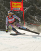 Winner Lindsey Vonn of USA skiing in last Women super-g race of Audi FIS alpine skiing World Cup, which was held on Kandahar course in Garmisch-Partenkirchen, Germany. Last Super-g race of Women Audi FIS Alpine skiing World Cup 2009-10, was held on Friday, 12th of March 2010 in Garmisch-Partenkirchen, Germany.
