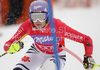 Maria Riesch of Germany skiing in first run of last Women slalom race of Audi FIS alpine skiing World Cup, which was held on Gudiberg course in Garmisch-Partenkirchen, Germany. Last slalom race of Women Audi FIS Alpine skiing World Cup 2009-10, was held on Saturday, 13th of March 2010 in Garmisch-Partenkirchen, Germany.
