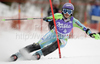 Tina Maze of Slovenia skiing in first run of last Women slalom race of Audi FIS alpine skiing World Cup, which was held on Gudiberg course in Garmisch-Partenkirchen, Germany. Last slalom race of Women Audi FIS Alpine skiing World Cup 2009-10, was held on Saturday, 13th of March 2010 in Garmisch-Partenkirchen, Germany.
