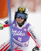 Kathrin Zettel of Austria skiing in first run of last Women slalom race of Audi FIS alpine skiing World Cup, which was held on Gudiberg course in Garmisch-Partenkirchen, Germany. Last slalom race of Women Audi FIS Alpine skiing World Cup 2009-10, was held on Saturday, 13th of March 2010 in Garmisch-Partenkirchen, Germany.
