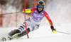 Katharina Duerr of Germany skiing in first run of last Women slalom race of Audi FIS alpine skiing World Cup, which was held on Gudiberg course in Garmisch-Partenkirchen, Germany. Last slalom race of Women Audi FIS Alpine skiing World Cup 2009-10, was held on Saturday, 13th of March 2010 in Garmisch-Partenkirchen, Germany.
