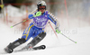 Third placed after first run Anja Paerson of Sweden skiing in first run of last Women slalom race of Audi FIS alpine skiing World Cup, which was held on Gudiberg course in Garmisch-Partenkirchen, Germany. Last slalom race of Women Audi FIS Alpine skiing World Cup 2009-10, was held on Saturday, 13th of March 2010 in Garmisch-Partenkirchen, Germany.
