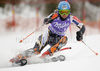 Tanja Poutiainen of Finland skiing in first run of last Women slalom race of Audi FIS alpine skiing World Cup, which was held on Gudiberg course in Garmisch-Partenkirchen, Germany. Last slalom race of Women Audi FIS Alpine skiing World Cup 2009-10, was held on Saturday, 13th of March 2010 in Garmisch-Partenkirchen, Germany.
