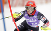 Sixth placed after first run Ana Jelusic of Croatia skiing in first run of last Women slalom race of Audi FIS alpine skiing World Cup, which was held on Gudiberg course in Garmisch-Partenkirchen, Germany. Last slalom race of Women Audi FIS Alpine skiing World Cup 2009-10, was held on Saturday, 13th of March 2010 in Garmisch-Partenkirchen, Germany.

