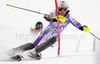 Leader after first run Nastasia Noens of France skiing in first run of last Women slalom race of Audi FIS alpine skiing World Cup, which was held on Gudiberg course in Garmisch-Partenkirchen, Germany. Last slalom race of Women Audi FIS Alpine skiing World Cup 2009-10, was held on Saturday, 13th of March 2010 in Garmisch-Partenkirchen, Germany.

