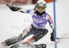 Sanni Leinonen of Finland skiing in first run of last Women slalom race of Audi FIS alpine skiing World Cup, which was held on Gudiberg course in Garmisch-Partenkirchen, Germany. Last slalom race of Women Audi FIS Alpine skiing World Cup 2009-10, was held on Saturday, 13th of March 2010 in Garmisch-Partenkirchen, Germany.
