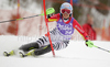 Fourth placed after first run Kathrin Hoelzl of Germany skiing in first run of last Women slalom race of Audi FIS alpine skiing World Cup, which was held on Gudiberg course in Garmisch-Partenkirchen, Germany. Last slalom race of Women Audi FIS Alpine skiing World Cup 2009-10, was held on Saturday, 13th of March 2010 in Garmisch-Partenkirchen, Germany.
