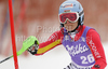 Fourth placed after first run Kathrin Hoelzl of Germany skiing in first run of last Women slalom race of Audi FIS alpine skiing World Cup, which was held on Gudiberg course in Garmisch-Partenkirchen, Germany. Last slalom race of Women Audi FIS Alpine skiing World Cup 2009-10, was held on Saturday, 13th of March 2010 in Garmisch-Partenkirchen, Germany.
